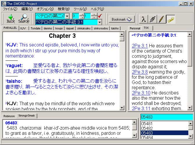 日本語化したSWORDの画面